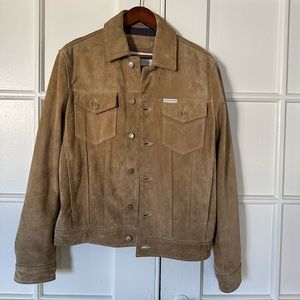 Calvin Klein Suede Trucker - Mens M - GENUINE LEATHER!!